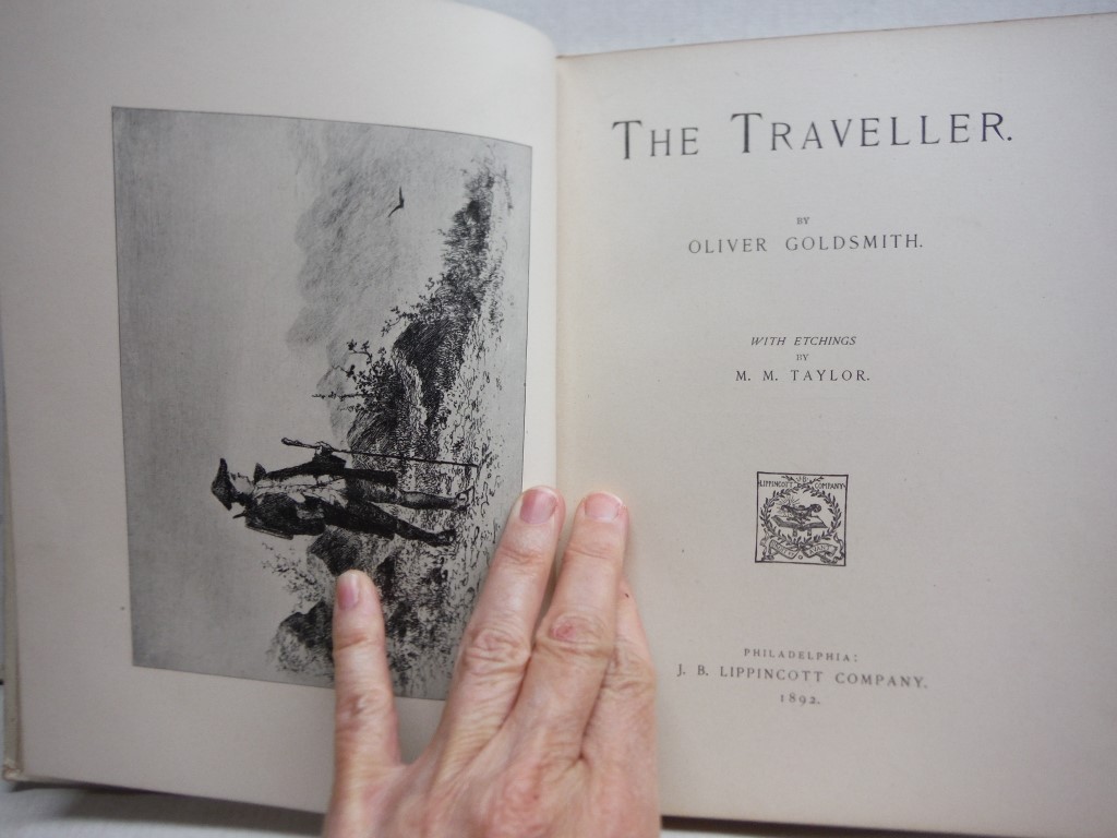 Image 1 of The Traveller By Oliver Goldsmith with Etchings By M. M. Taylor