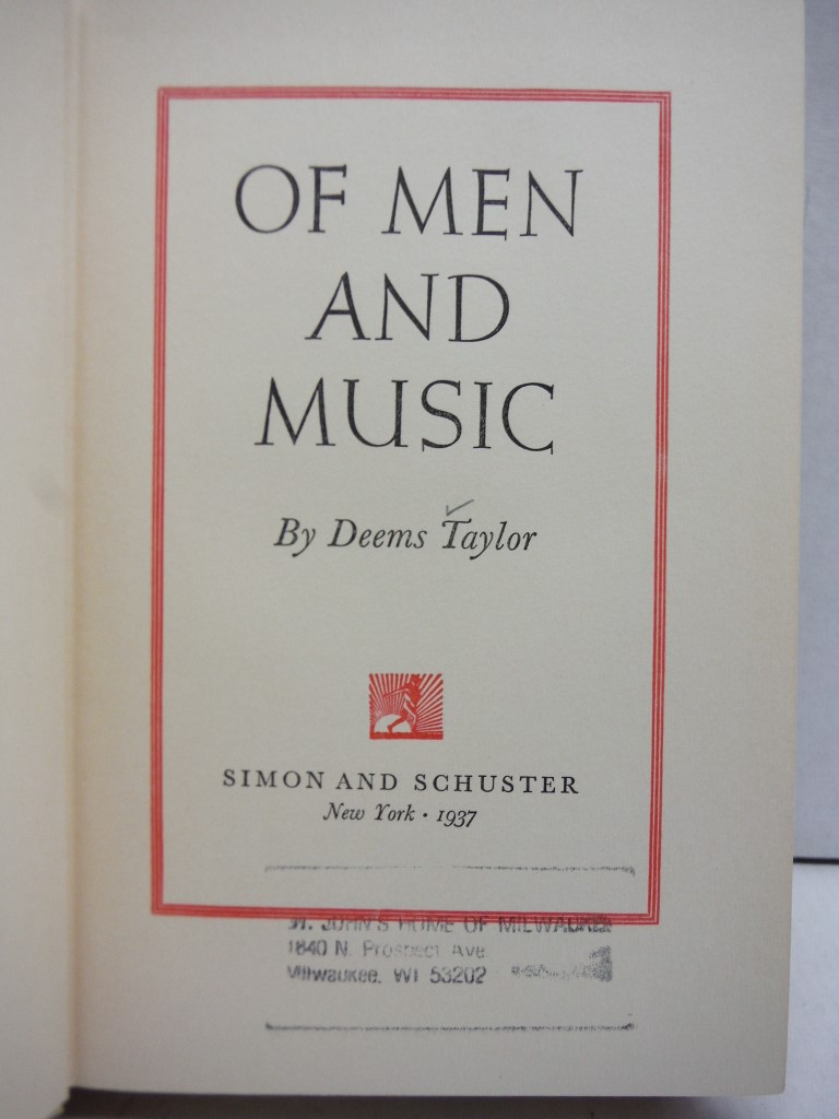 Image 1 of Of men and music,