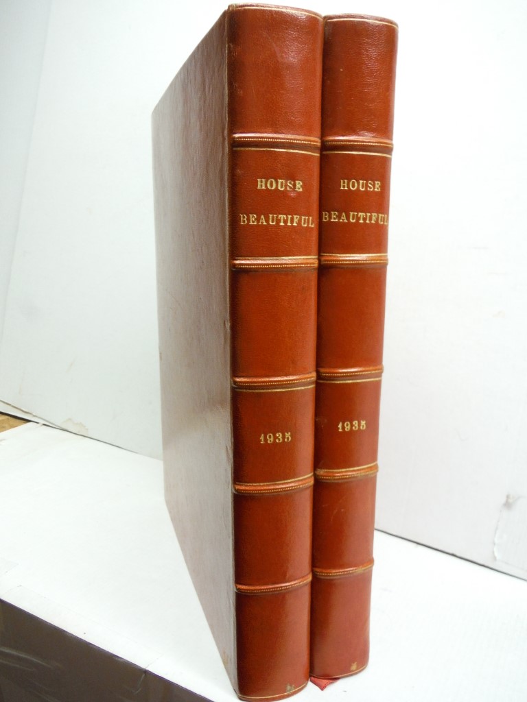 Image 1 of 2 Volumes House Beautiful combined with Home & Field 1935 Leather