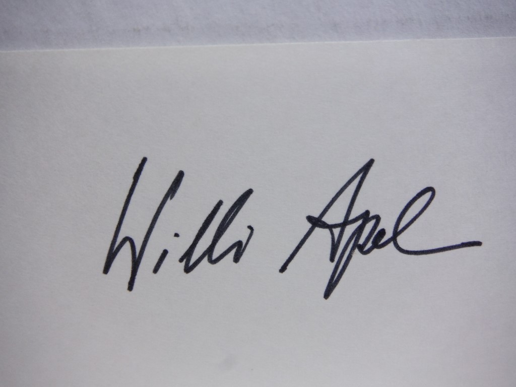 Image 1 of 4 autographs of Willi Apel