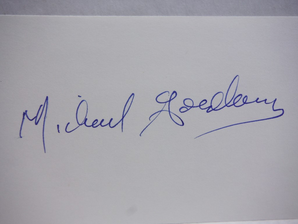 Image 1 of 2 autographs of Michael Goldberg