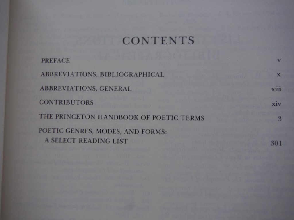 Image 1 of The Princeton Handbook of Poetic Terms (Princeton Legacy Library, 443)