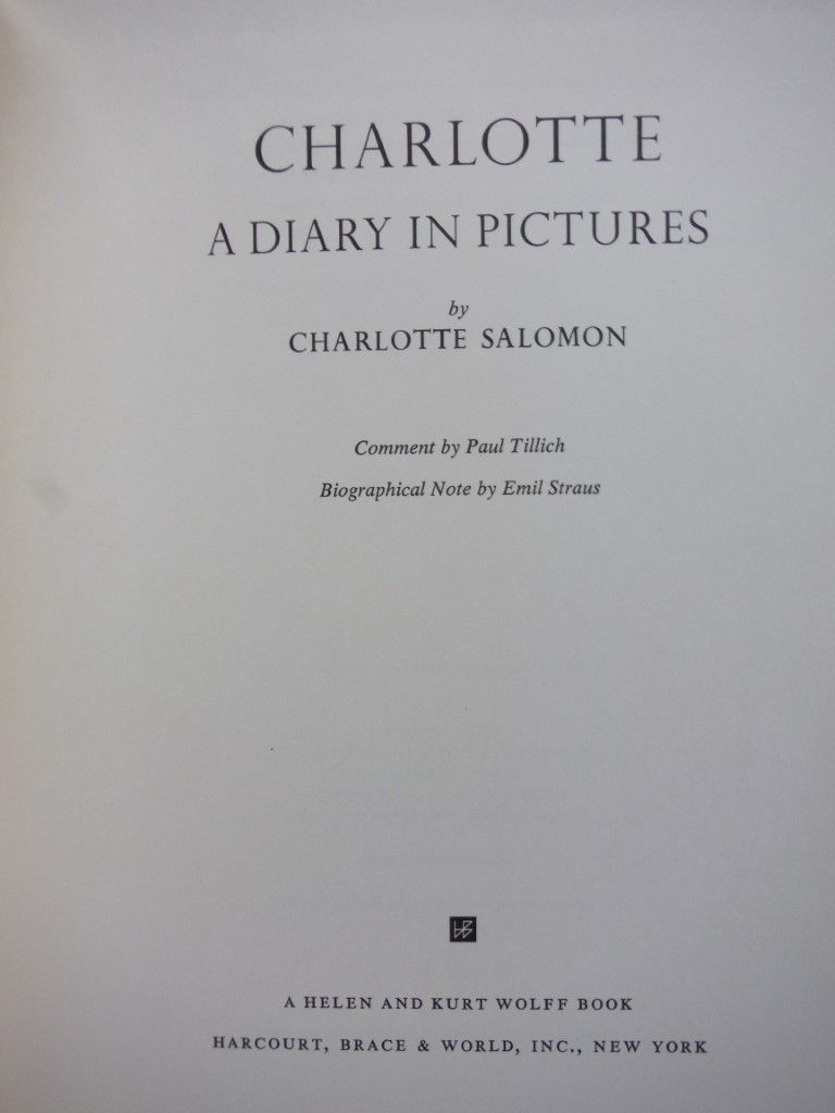 Image 1 of Charlotte, A Diary in Pictures by Charlotte Salomon