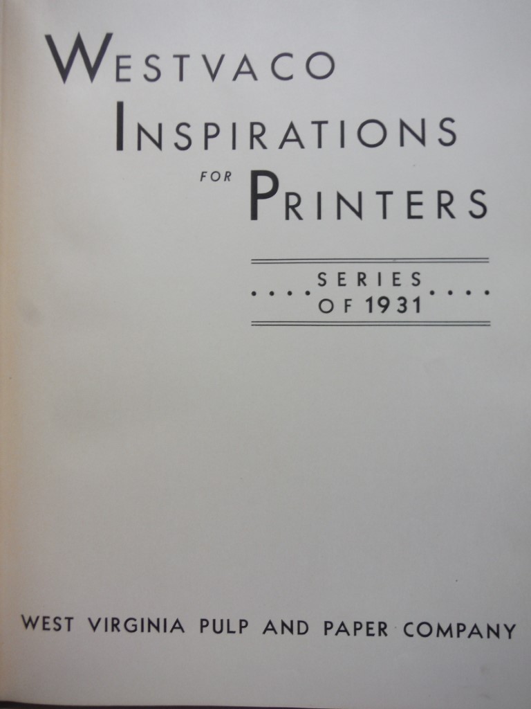 Image 1 of WESTVACO INSPIRATIONS FOR PRINTERS Series of 1931 (Issues 61-70)