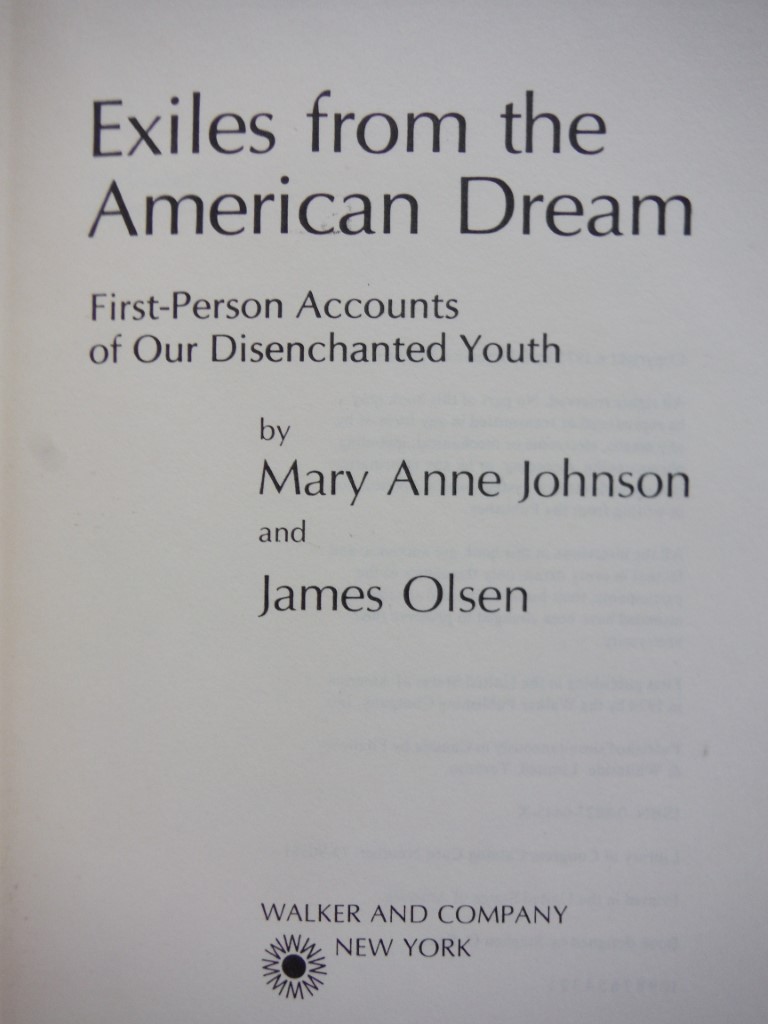 Image 1 of Exiles from the American dream: First-person accounts of our disenchanted youth