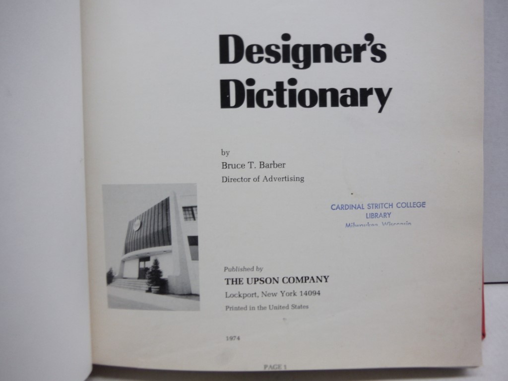 Image 1 of Designer's dictionary