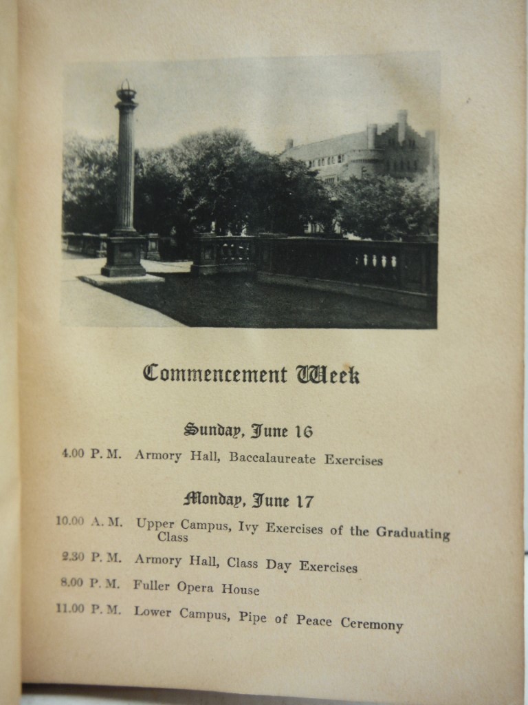 Image 2 of 1912 University of Wisconsin Commencement Week Booklet