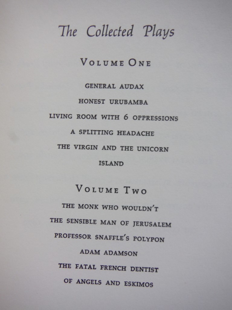 Image 2 of Collected Plays, Two Volumes