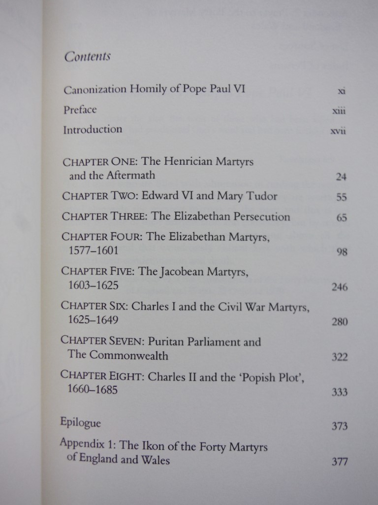 Image 1 of The Lives and Times of Forty Martyrs of England and Wales 1535-1680