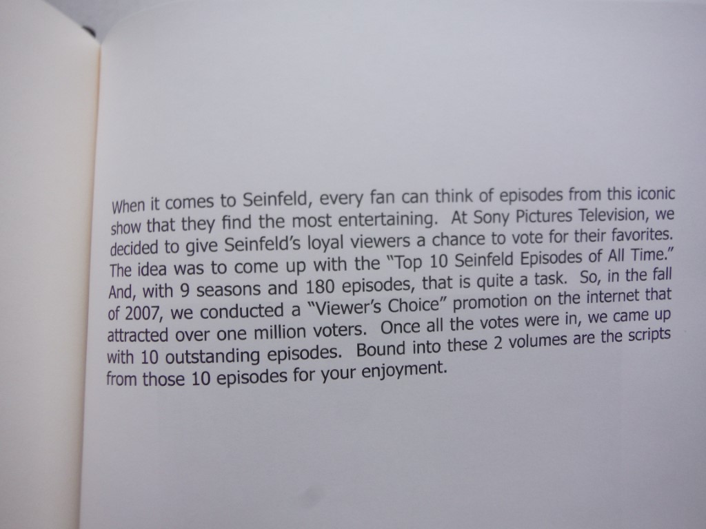 Image 3 of SEINFELD Table Draft  Leather HC, 5 scripts  in  one book