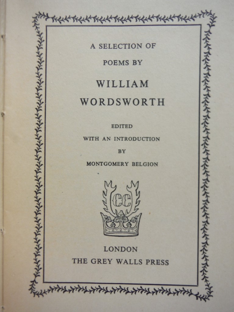 Image 1 of Selected Poems of William Wordsworth