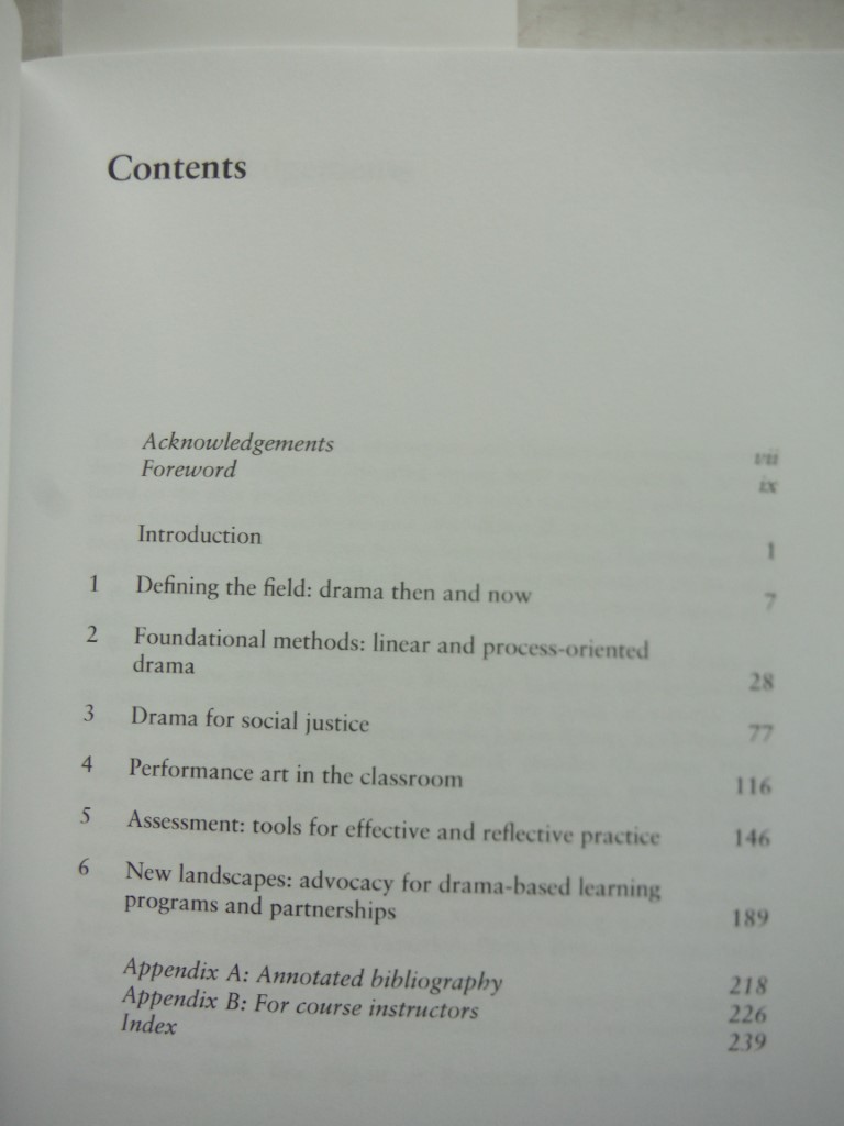 Image 1 of Drama and Education: Performance Methodologies for Teaching and Learning