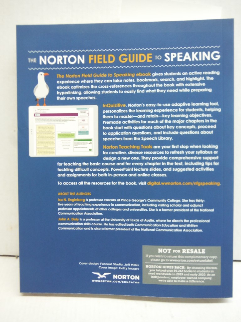 Image 1 of The Norton Field Guide to Speaking | Review Copy
