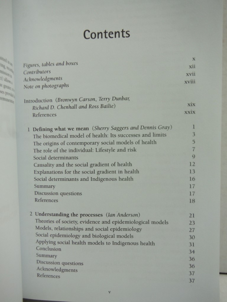 Image 1 of Social Determinants of Indigenous Health