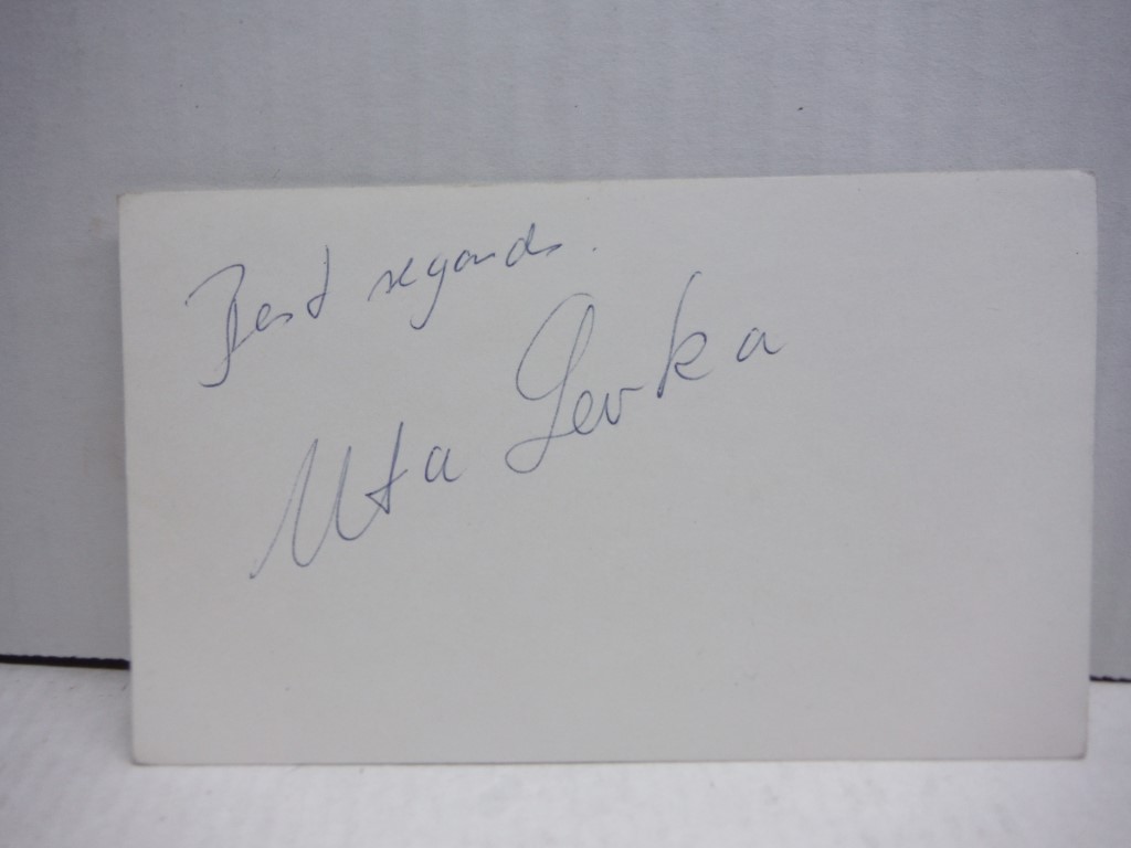 Image 0 of Autograph of Uta Levka