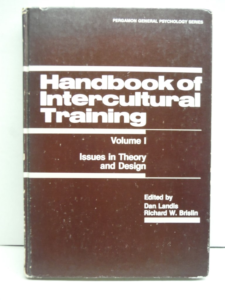 Handbook of Intercultural Training, Volume I