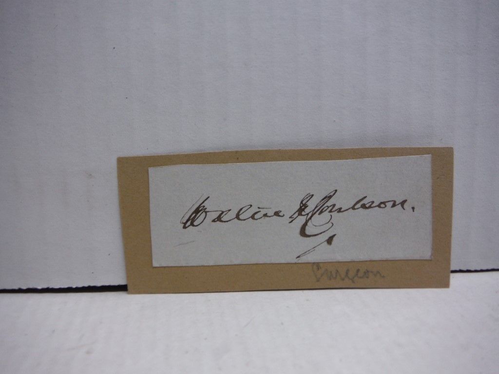Image 0 of Autograph of William Coulson.