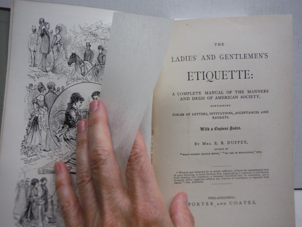 Image 1 of THE LADIES' AND GENTLEMEN'S ETIQUETTE: A Complete Manual of the Manners & Dress 