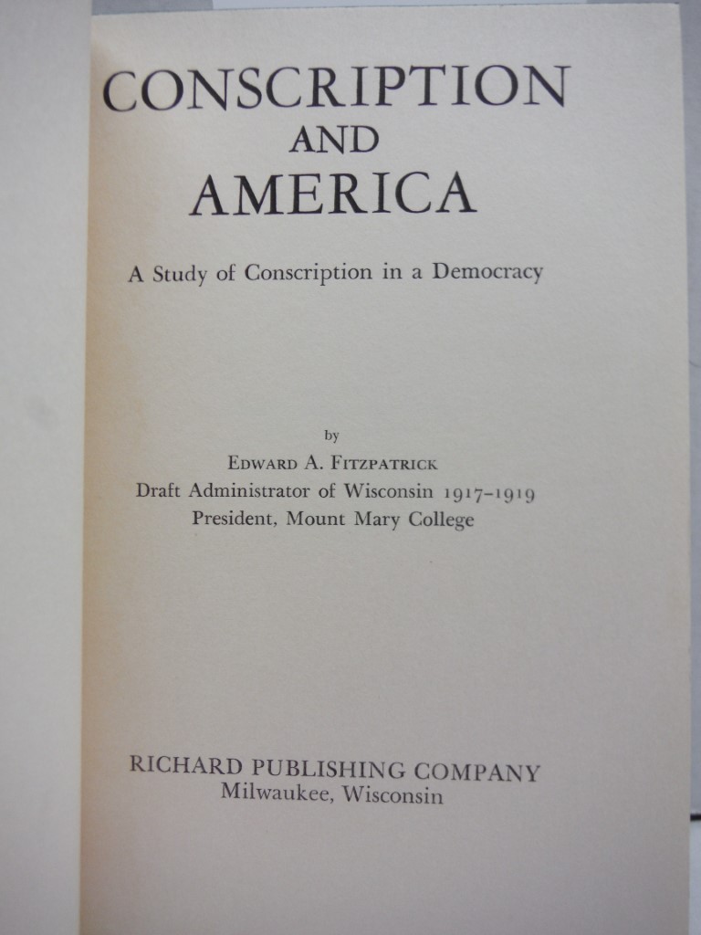 Image 1 of Conscription and America