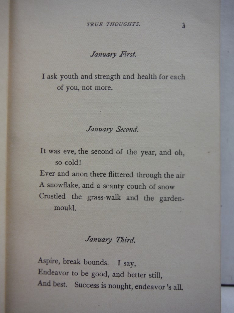 Image 2 of Browning Year Book : True Thoughts, Good Thoughts, Thoughts Fit to Treasure Up