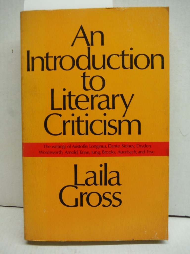 Introduction to Literary Criticism: An Anthology