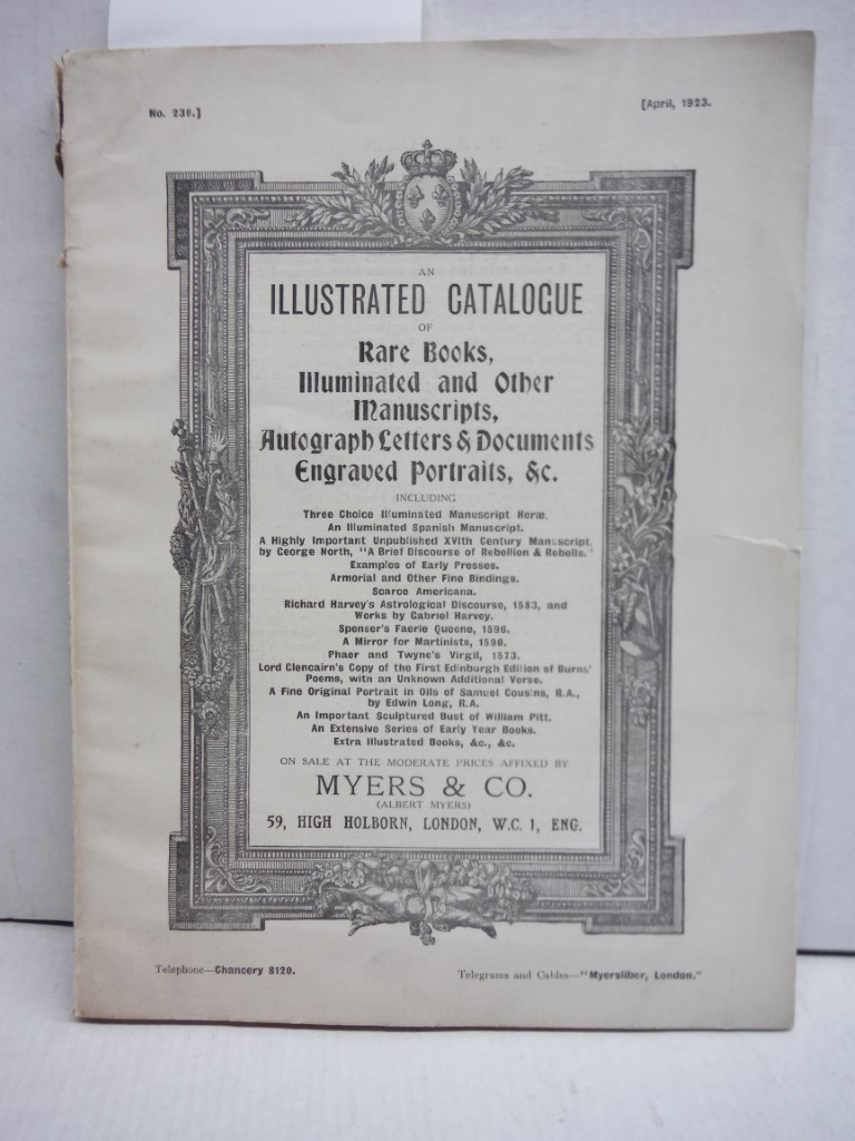 An Illustrated Catalogue Of Illuminated And Other Manuscripts, Rare Books, Autog