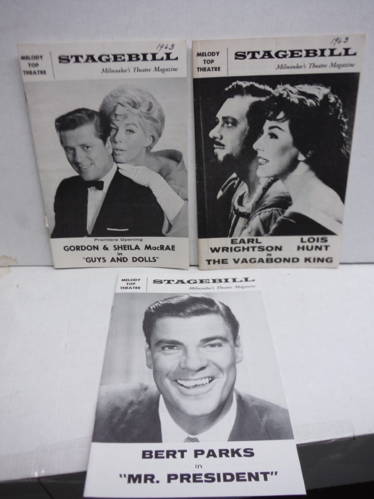 Lot of 3 Melody Top Theatre Playbills, 1969.