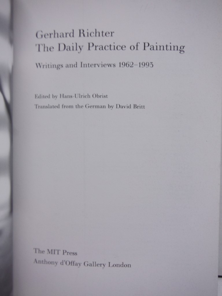 Image 1 of The Daily Practice of Painting: Writings 1962-1993