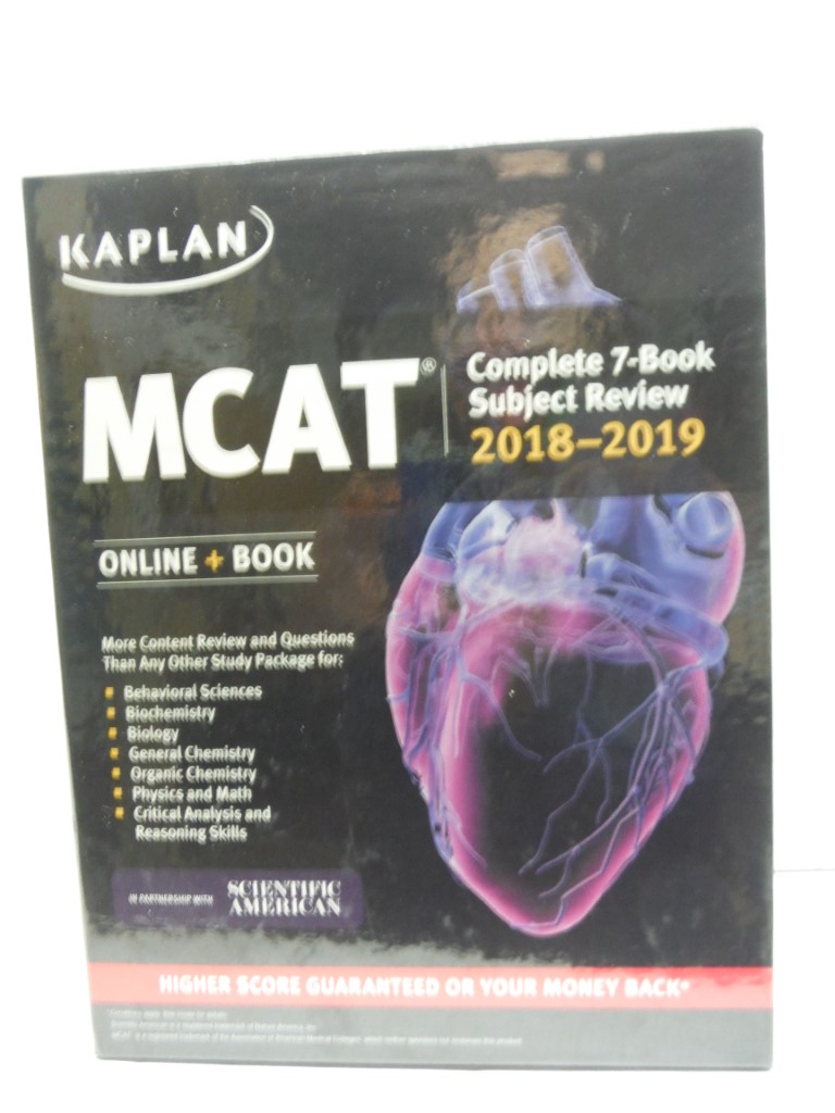 Image 1 of MCAT Complete 7-Book Subject Review 2018-2019: Online + Book (Kaplan Test Prep)