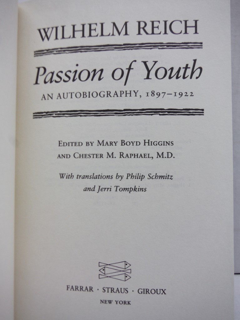 Image 1 of Passion of Youth: An Autobiography, 1897-1922