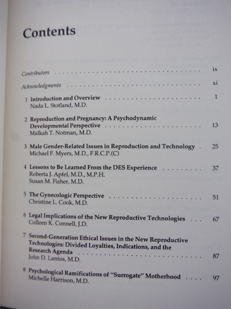 Image 1 of Psychiatric Aspects of Reproductive Technology (Issues in Psychiatry)