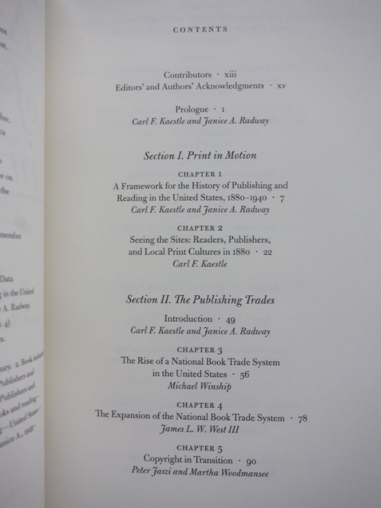 Image 1 of A History of the Book in America: Print in Motion: The Expansion of Publishing a