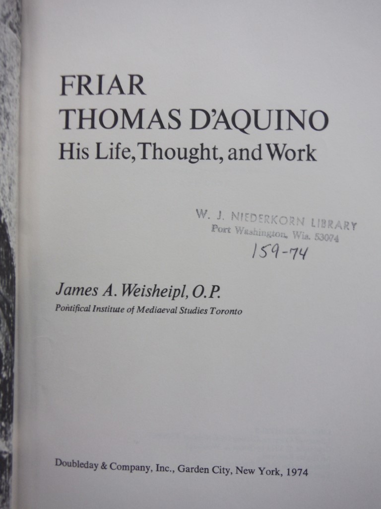 Image 1 of Friar Thomas D'Aquino: His Life, Thought and Work