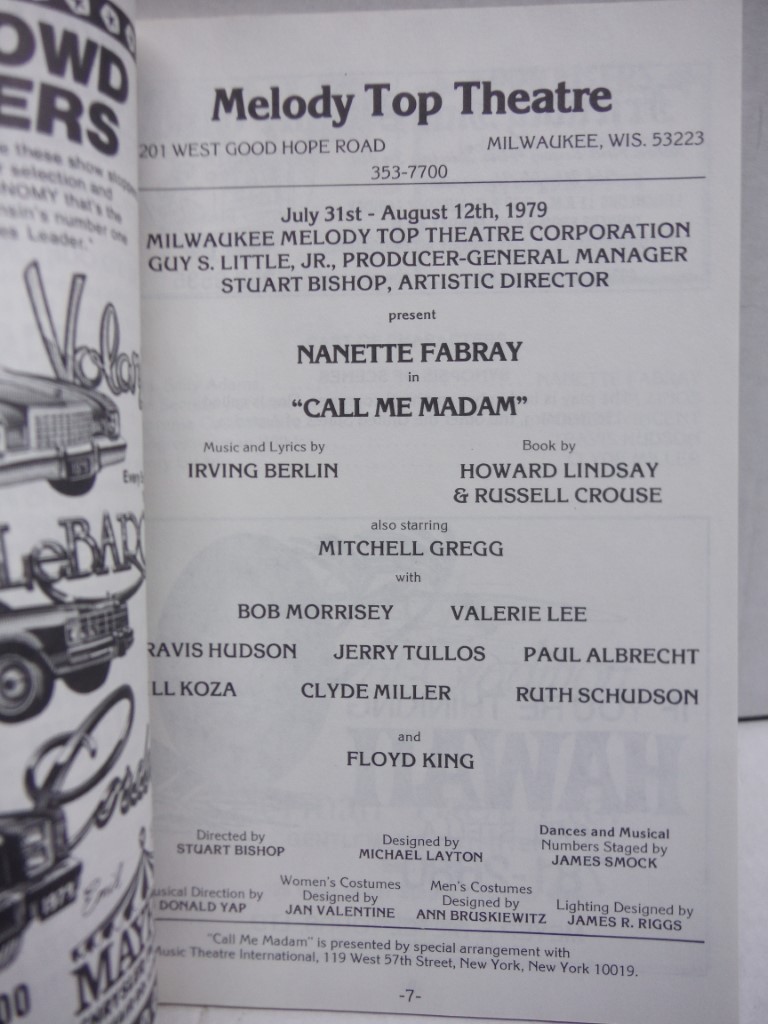 Image 2 of Lot of 4 Melody Top Theatre Playbills, 1979