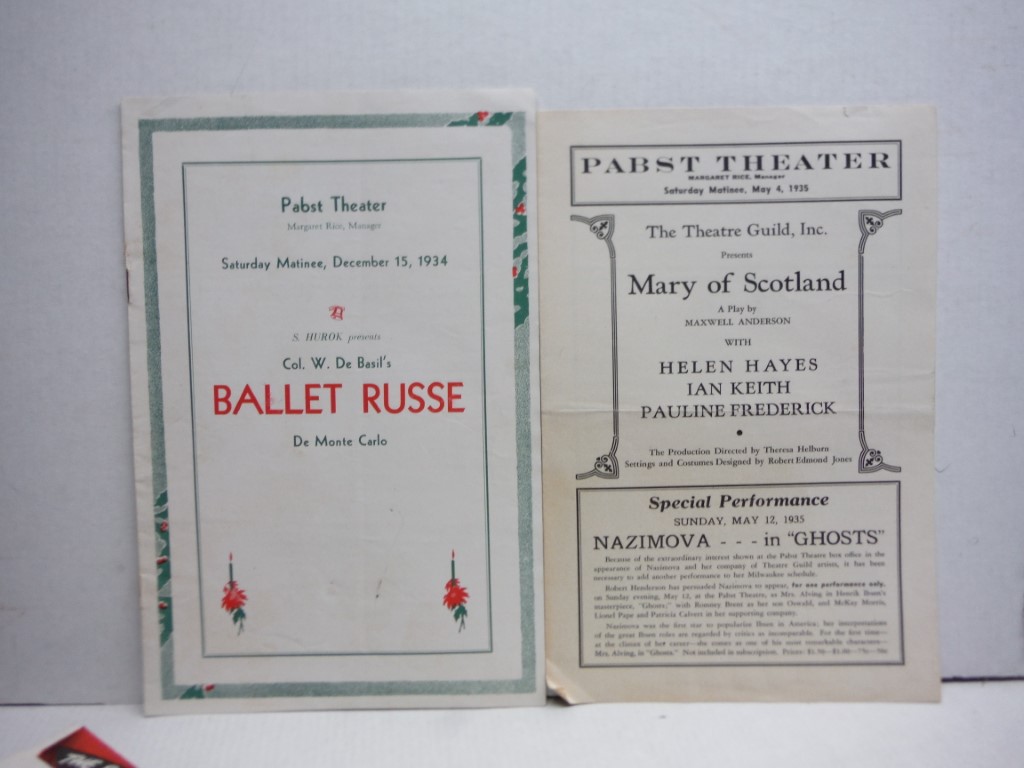 Image 1 of Lot of 34 Pabst Theatre Playbills