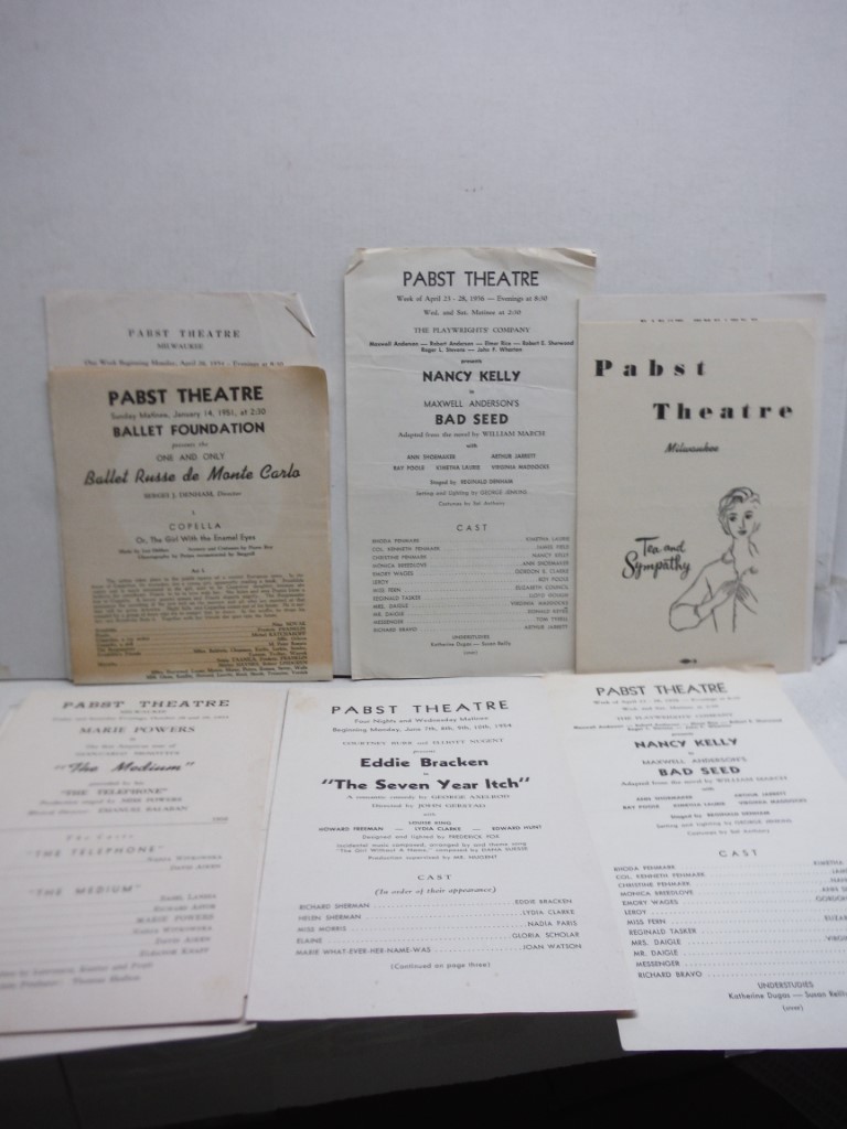 Image 3 of Lot of 34 Pabst Theatre Playbills