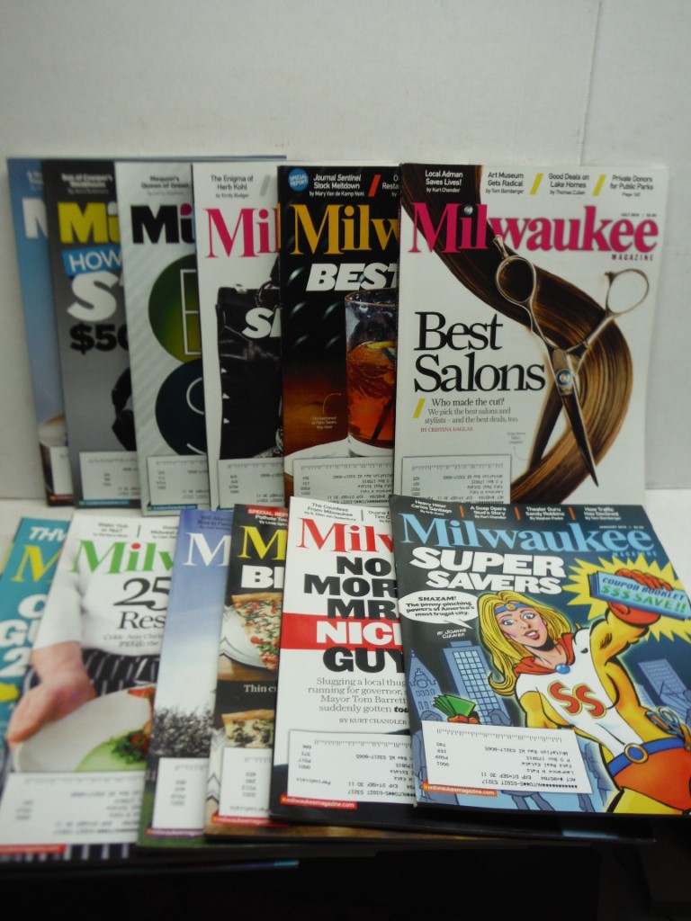 Lot of 12 Milwaukee Magazines 2010 complete, 
