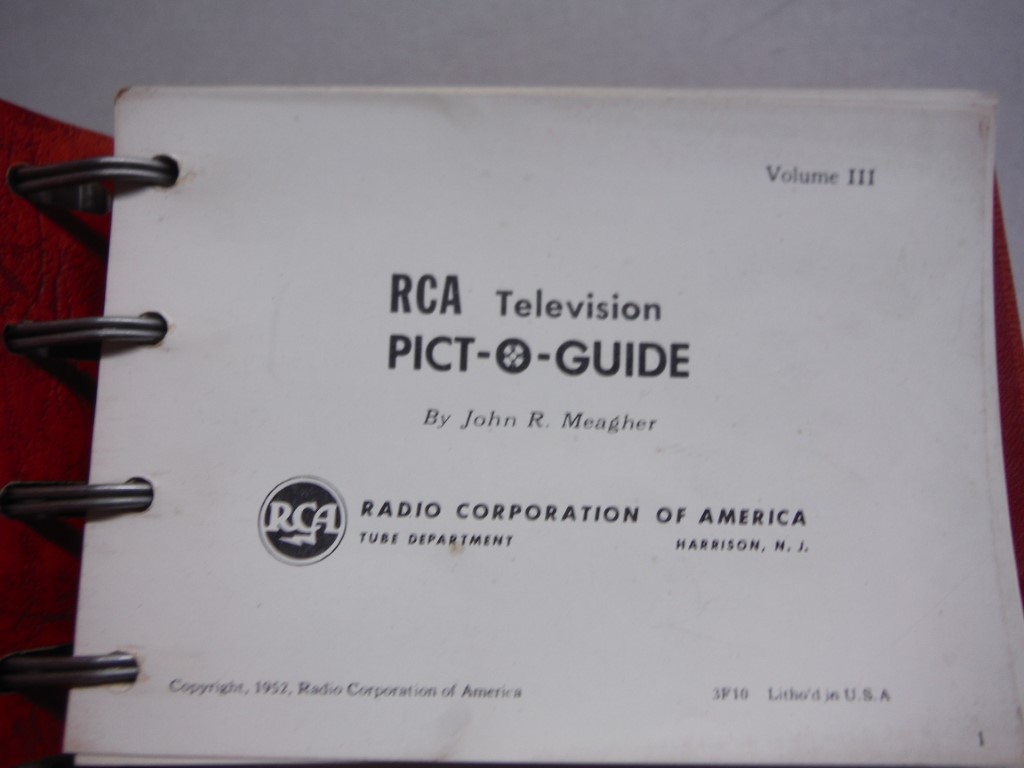 Image 1 of RCA TELEVISION PICT-O-GUIDE. Volume III.