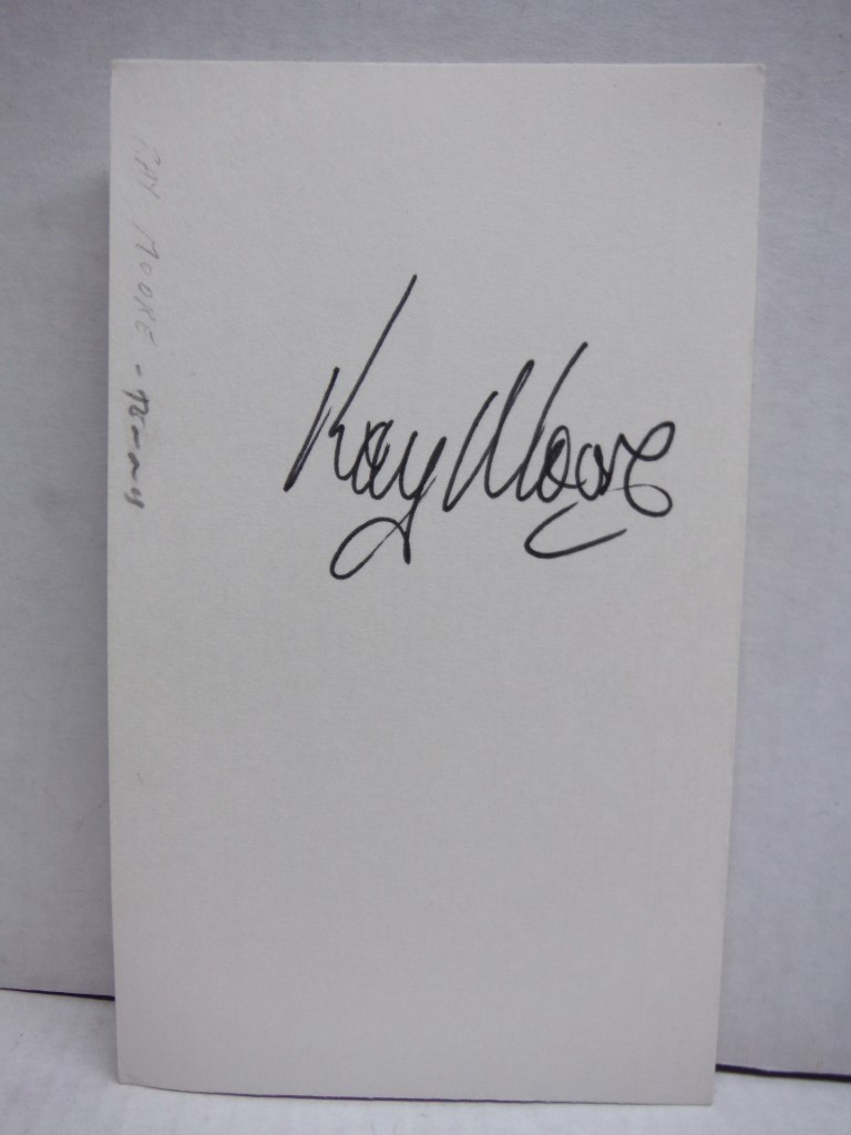 Autograph of Ray Moore, tennis star