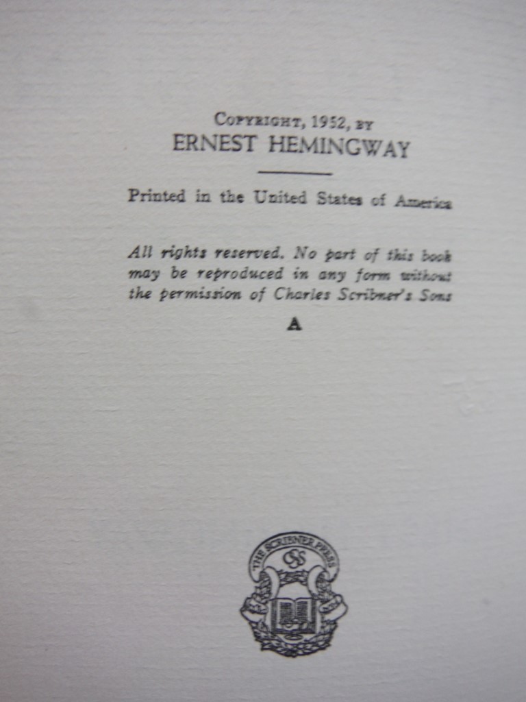 Image 1 of Ernest Hemingway THE OLD MAN AND THE SEA 1952 Edition Scribner's Sons