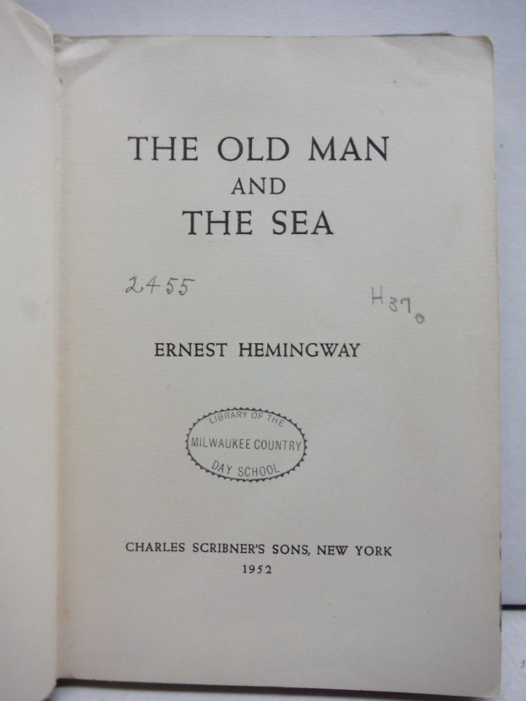 Image 2 of Ernest Hemingway THE OLD MAN AND THE SEA 1952 Edition Scribner's Sons