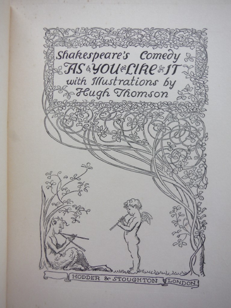 Image 1 of Shakespeare's Comedy of As You Like It with Illustrations By Hugh Thomson