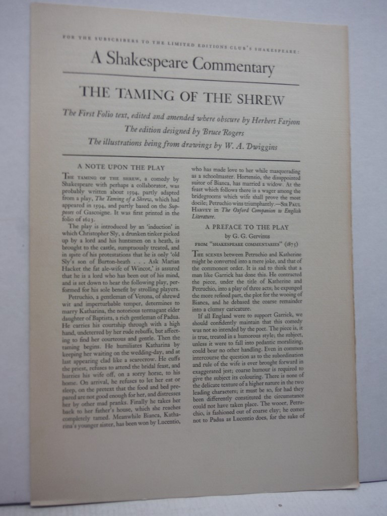 Image 3 of The Plays of William Shakespeare: The Taming of the Shrew