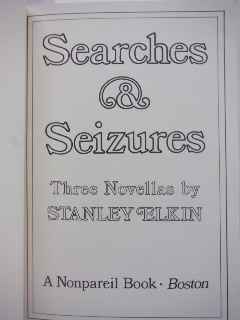 Image 1 of Searches & Seizures, Three Novellas