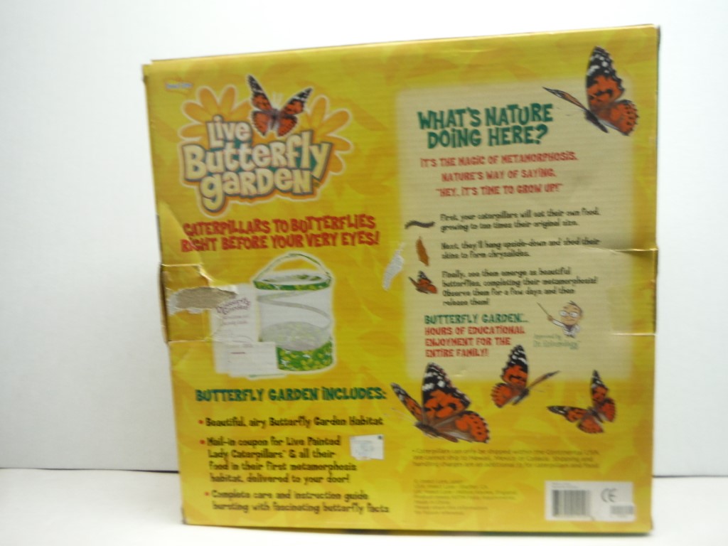 Image 1 of Insect Lore - Butterfly Growing Kit Habitat with Voucher to Redeem 5 Caterpillar