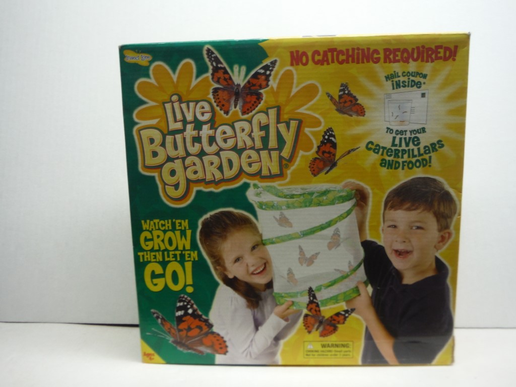 Image 0 of Insect Lore - Butterfly Growing Kit Habitat with Voucher to Redeem 5 Caterpillar