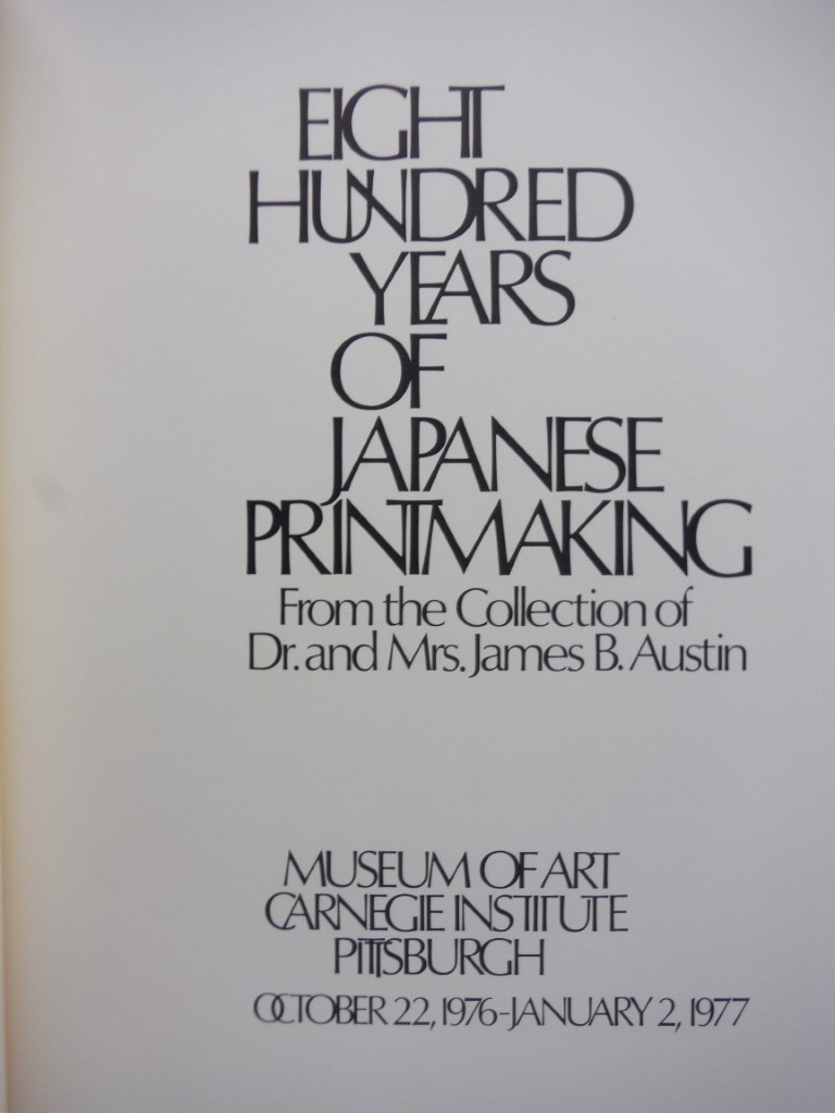 Image 1 of Eight Hundred Years of Japanese Printmaking
