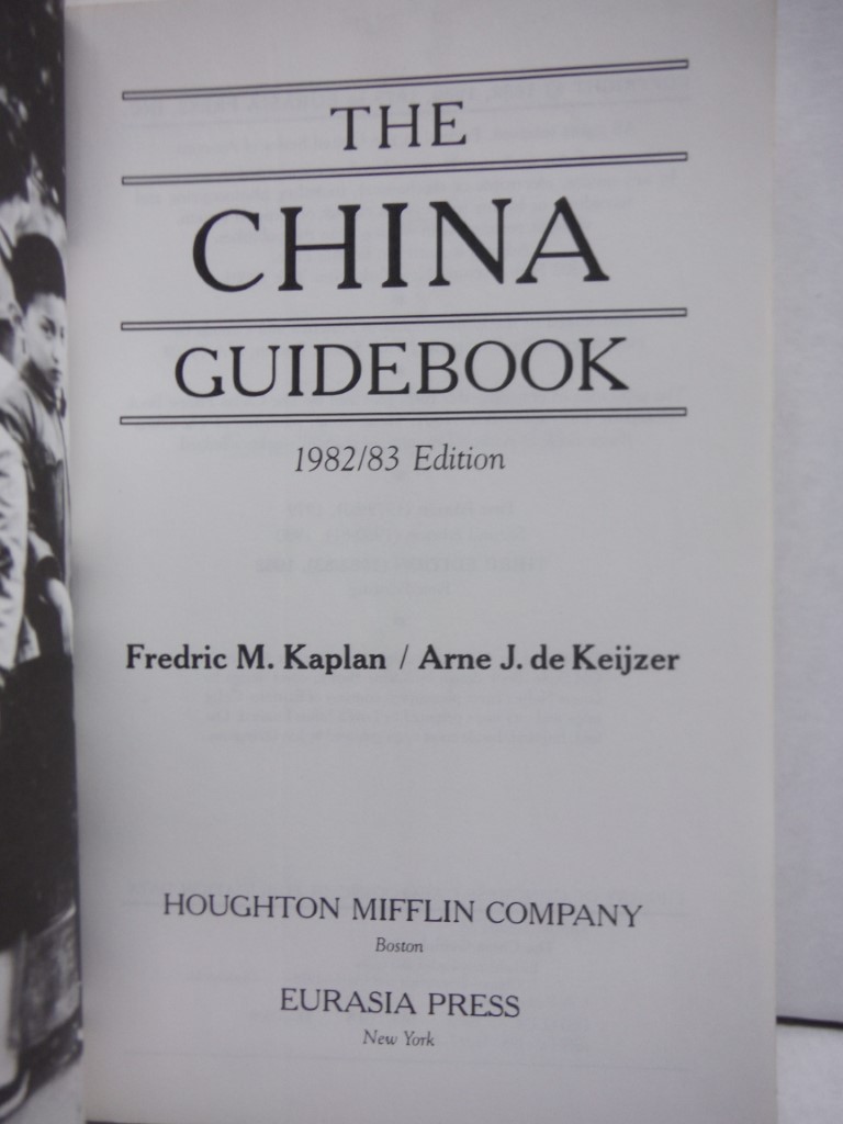 Image 1 of DEKEIJZER THE CHINA GUIDEBOOK PA
