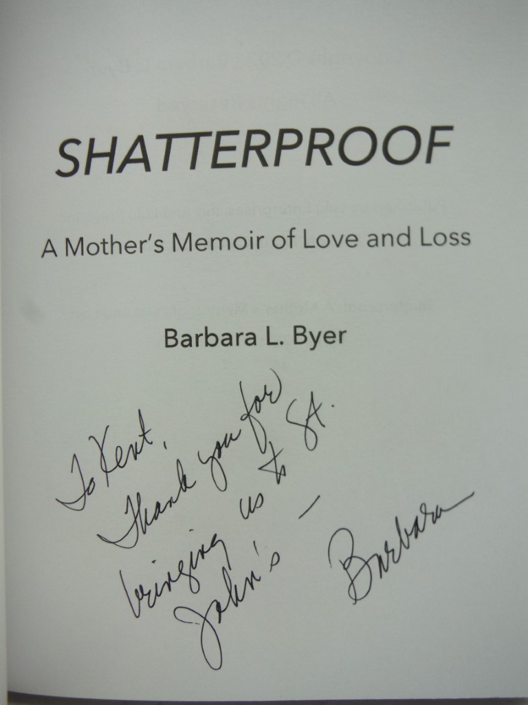 Image 1 of SHATTERPROOF: A Mother's Memoir of Love and Loss
