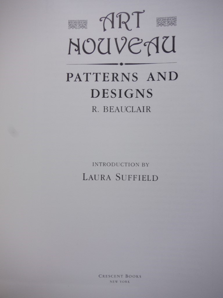 Image 1 of Art Nouveau Patterns & Des Lib (Library of Style and Design)
